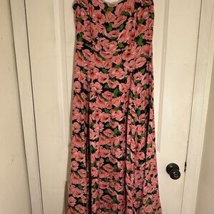 UFO Black And Pink Maxi Dress Size M